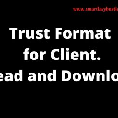 Updated Trust Format for Client 2025 [Sample Messages]
